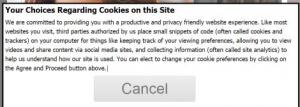 cookie message